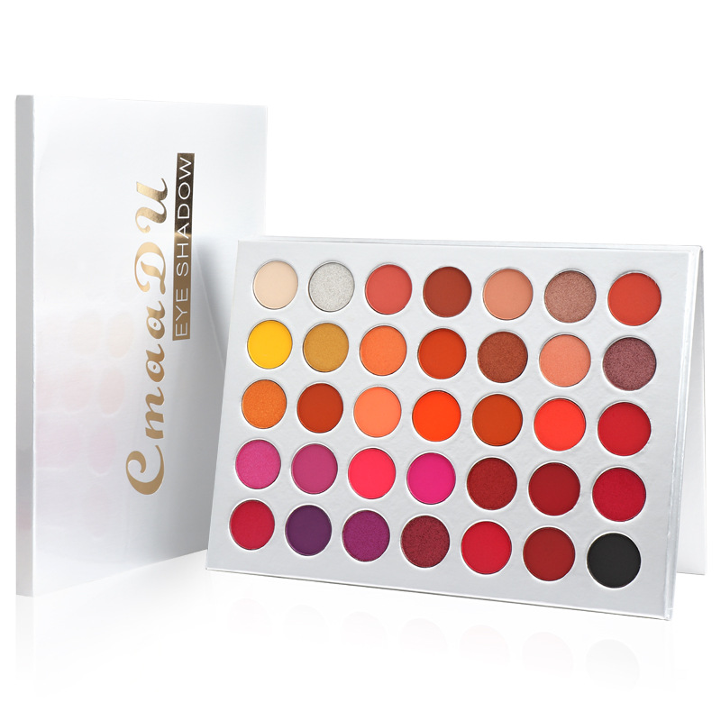 35 Bright colors matte shimmer eyeshadow long lasting makeup palette 副本 Featured Image