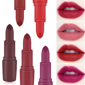 Lipstick cosmetics wholesale no logo high quality low MOQ waterproof good pigment moisturizing shiny-7301-026B
