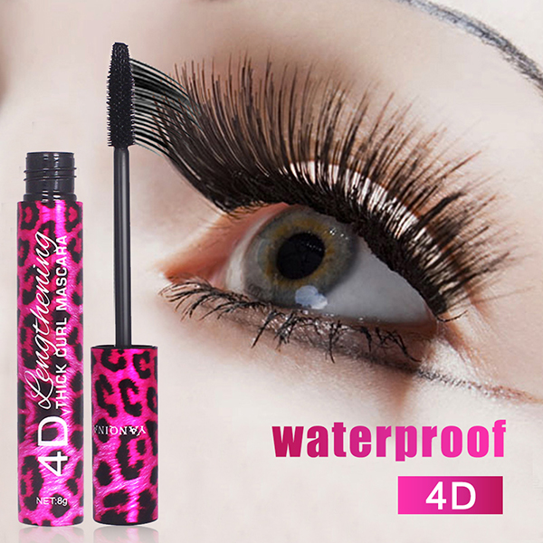 4d Silk Fiber Lash Mascara Long Curling Mascara Makeup Eyelash Black Waterproof Fiber Mascara Eye Lashes Makeup-8835