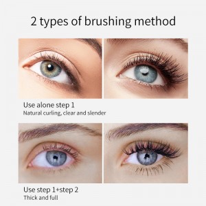 4D Thick stretched and curled double-ended mascara waterproof 976-MF