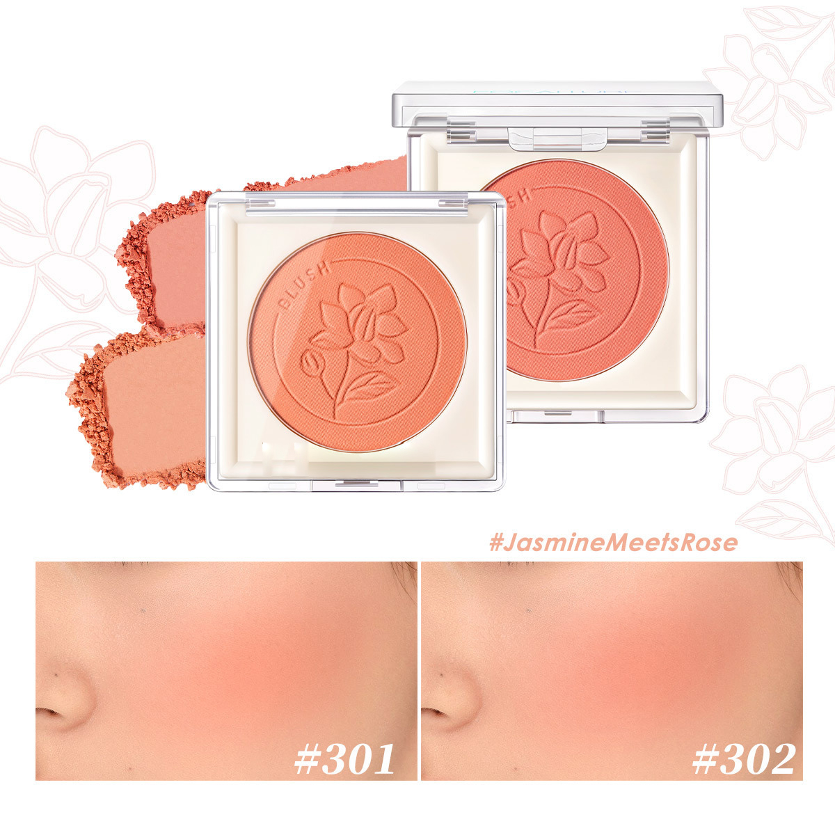 High Pigment Soft And Smooth Texture Durable Long-Lasting Easy Apply Non-Cakey Blusher-FA235