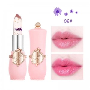 Crystal jelly flower nutrition temperature change lip balm lipstick GH001