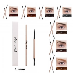 Wholesale Ultra Fine Triangle Eyebrow Pencil Precise Brow Definer Long Lasting Waterproof Blonde Brown Eye Brow Makeup 7 Colors-HFY0201