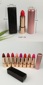 Customized makeup make your own waterproof matte lipstick private label luxury waterproof matte lipstick