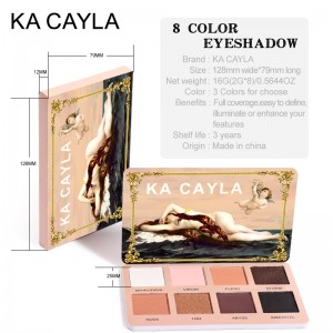 8-Color matte pigment glitter eyeshadow palette KA8SYY