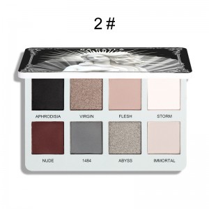 Factory Free sample Nude Lip Gloss Private Label - 8-Color matte pigment glitter eyeshadow palette KA8SYY – Sunbeam