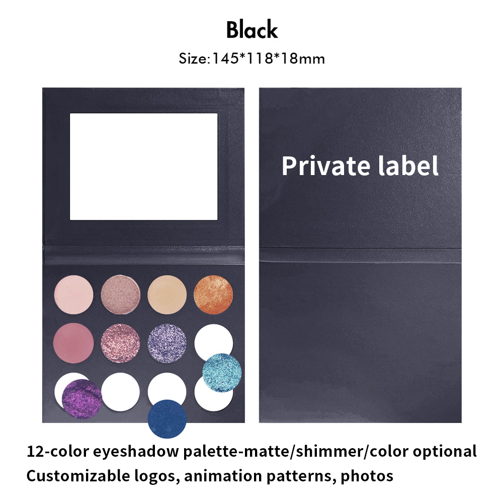 China Supplier Cosmetic Powder Puff - 160 color matte gloss free matching 12 color eyeshadow palette-MSEDZ12 – Sunbeam