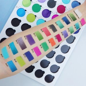 Customized LOGO Optional 15-color matte shimmer easy-to-color laser eyeshadow palette-MSEDZ15