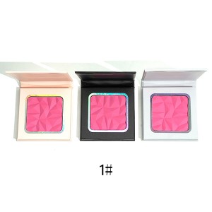 Natural nude makeup, rosy blush, matte monochromatic, non-flying powder, high color rendering rouge