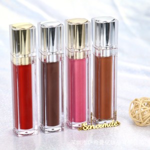 No logo lip gloss lip glaze matte lipstick lip gloss plump and smooth moisturizing lip glaze——SXM01