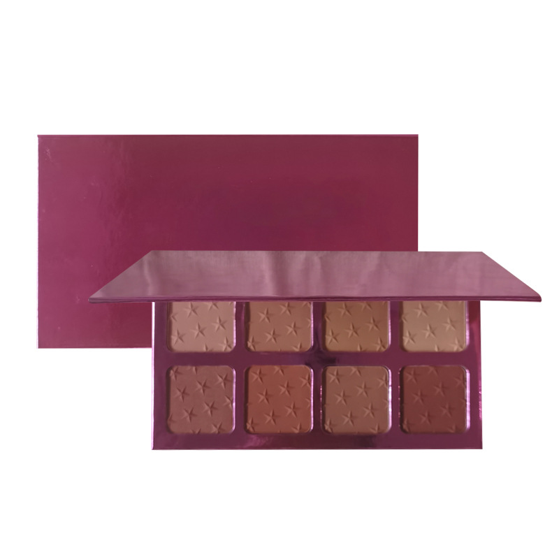 No logo 8-color blusher matte three-dimensional complexion makeup repairing palette Featured Image