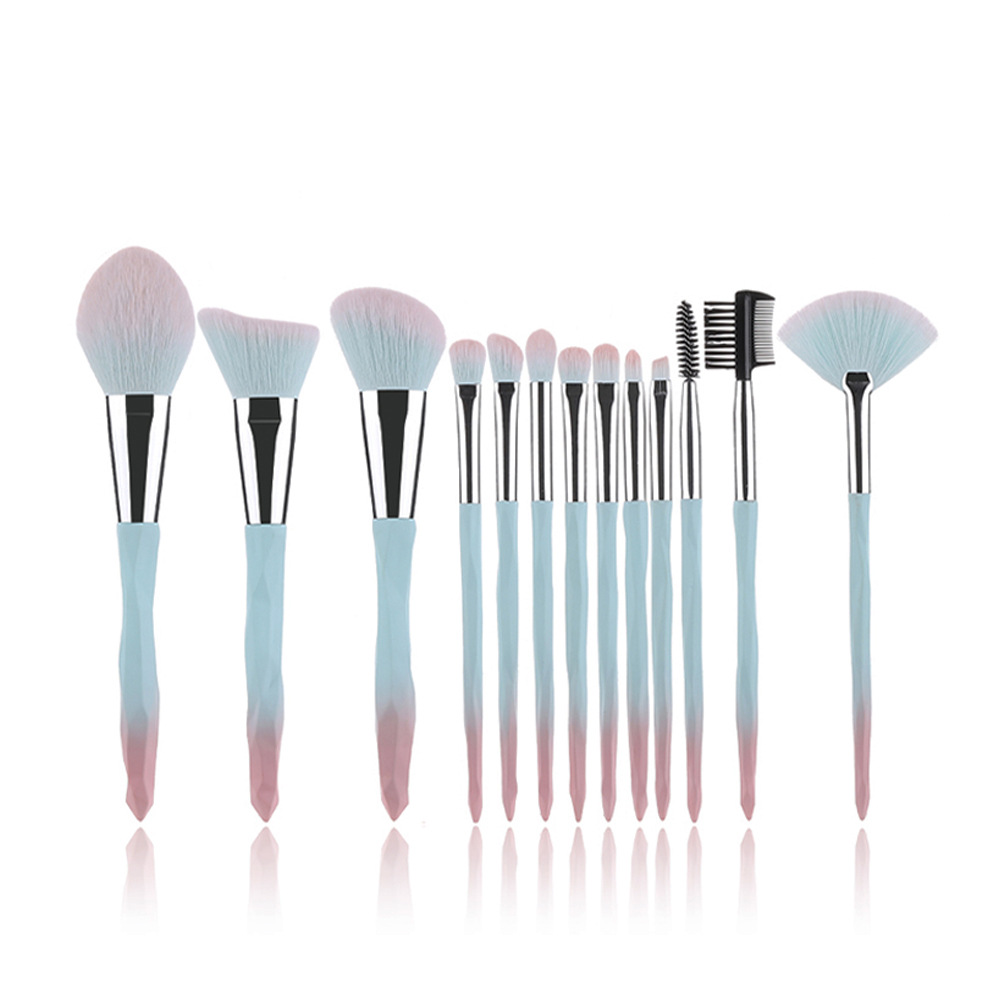 Best quality Natural Makeup Brushes Set - 13 Blue super soft makeup brush set DG-JPHZ-01  – Sunbeam