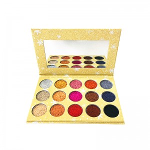 Multi makeup colored glitter eyeshadow high pigments private label creamy cosmetics eyeshadow palettes