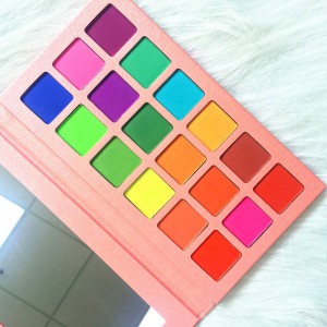 Wholesale private label cosmetics 18 color eye shadow custom logo high pigment makeup eyeshadow palette