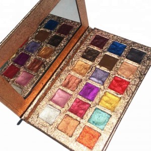Cosmetics NEW Private Label Custom 18 Color Cardboard Pigmented No Chalky Creamy Eyeshadow Palette