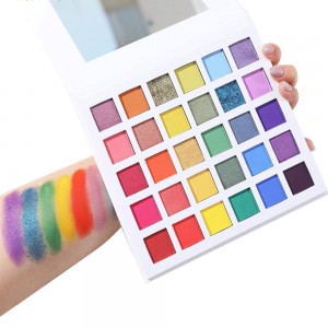 30-color eyeshadow palette matte pearlescent polarized color development long-lasting waterproof makeup palette new eyeshadow——HFY05