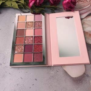 New professional 18 neon colors high pigmented makeup pink eyeshadow palette