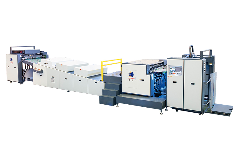 Automatic High Speed UV Spot Varnishing Machine (Dual Functions, For Both Thick and Thin Paper) Half-Way Gripper Conveyor