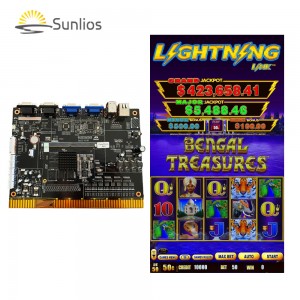 Lightning Link Bengal Treasures Slot Game Board