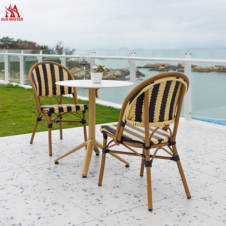 Excellent quality  Atlanta Rattan Garden Furniture  -  Outdoor Fabric Furniture Factory Supply High Quality Commerical Plastic Rattan Chair Bamboo Look Armless Chairs Outdoor Garden Dining Table A...