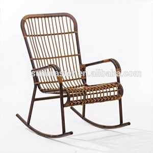 Traditional Classical Rattan Wicker Rocking Chair