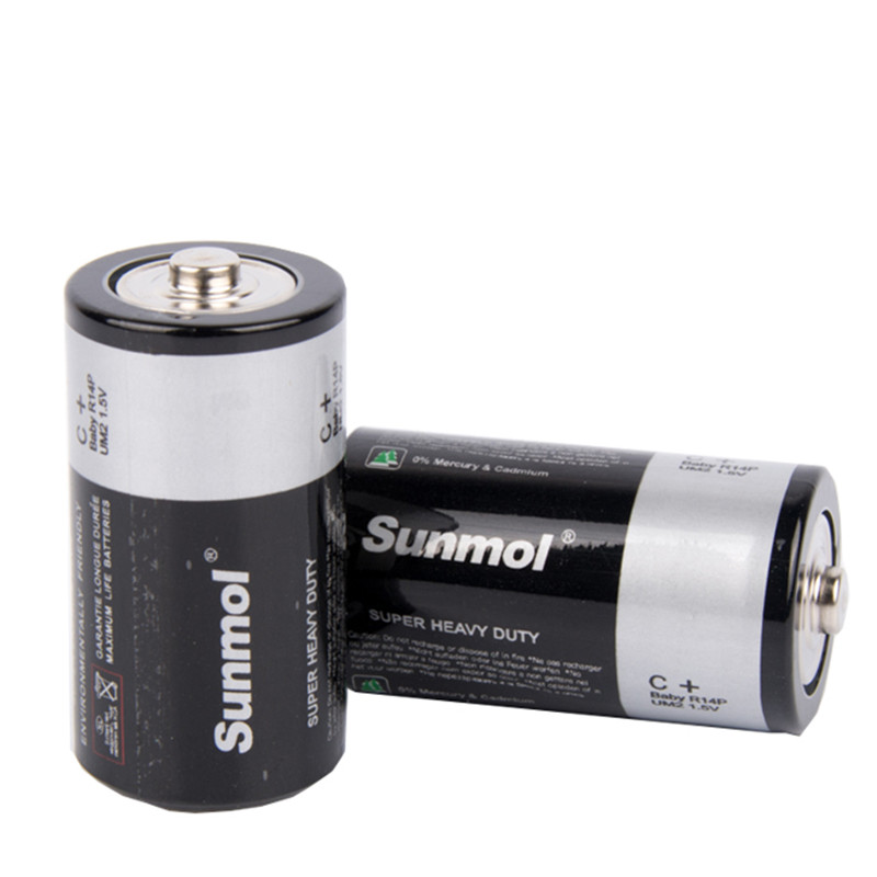 High Performance Bateria 23 A 12 V - 1.5V R14 UM2 Heavy Duty C Battery – Sunmol