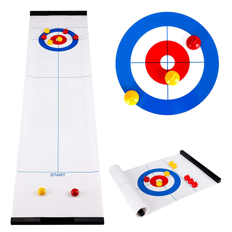 China wholesale Curling Track And Floor Supplier –  SSC002 Table Top Curling Game for Adults, Kids and Family – Haishu