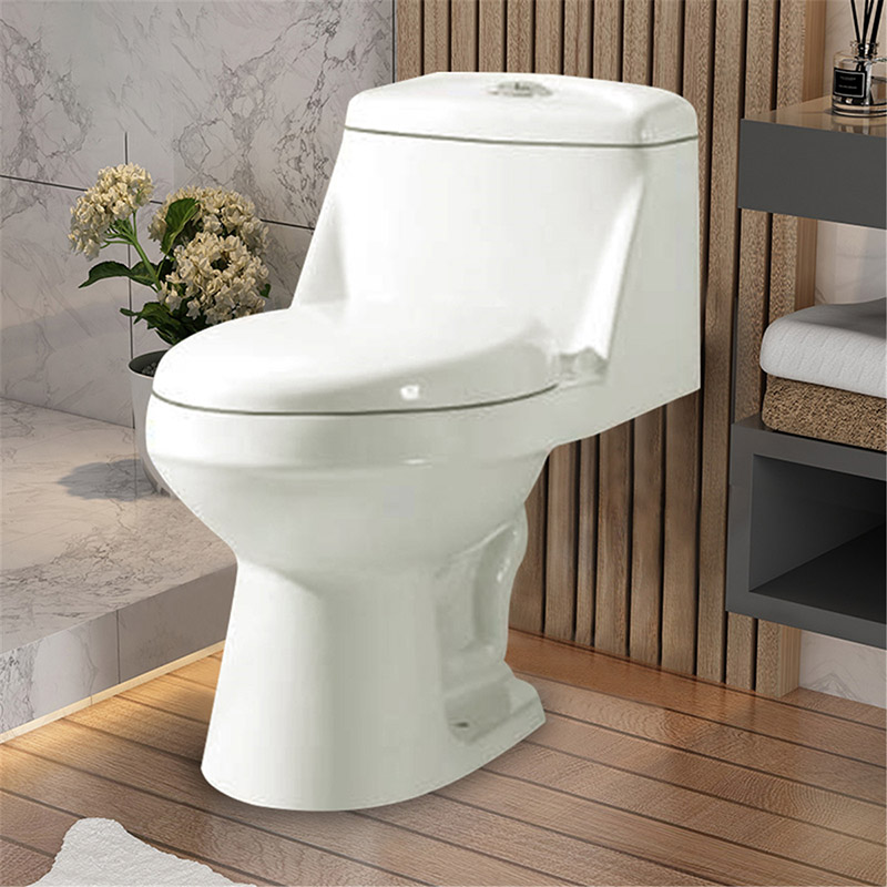 Siphonic one piece white ceramic toilet (1)