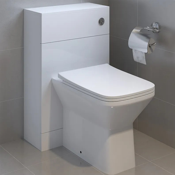 Square Water Closet Rimless Flush Toilet