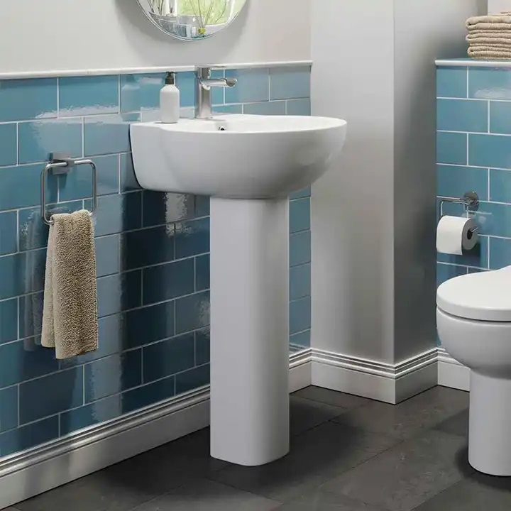 Custom freestanding sanitary full basin wash european modern washbasins