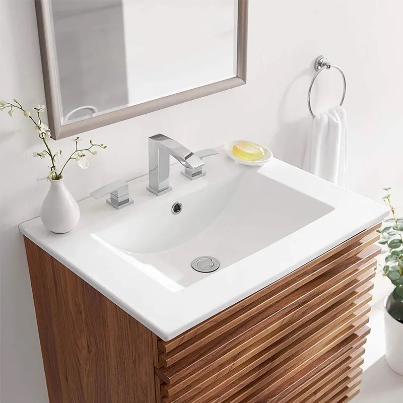 Top Quality Sanitary Ware Square ceramics bathroom sink Wash Basin