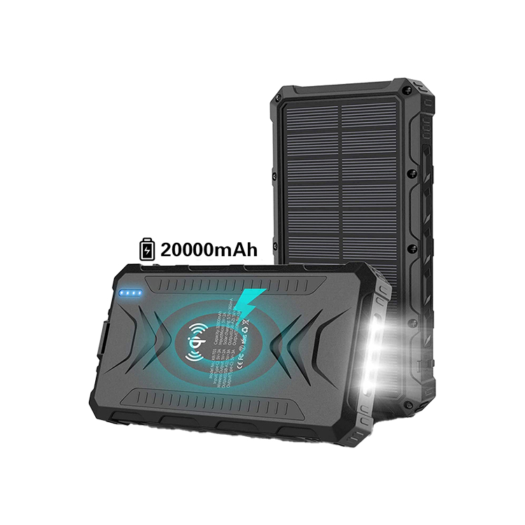 Portable Solar Mobile Power Charger 20000mah Power Bank