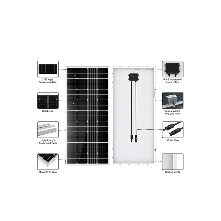 High Efficiency 500W 550W Mono cigs Solar Panels For Solar System