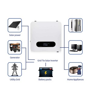 Grid-Tied solar inverter 3 phase pure sine wave Grid Tie Inverter with WIFI monitor
