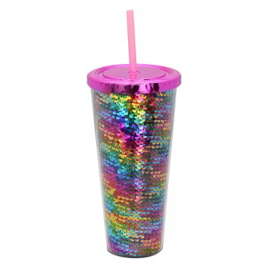 New Arrival China China 20oz Vacuum Thermal Skinny Stainless Steel Tumbler with Straw