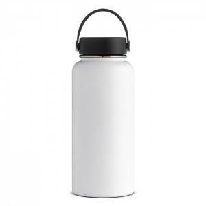 32 oz Custom printed stainless steel double wall vacuum insulate hydro sports hiking water bottles thermos flask