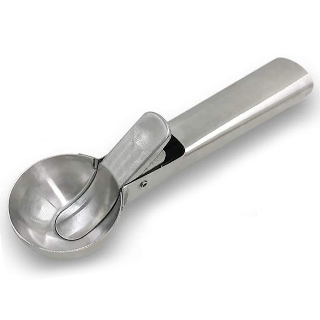 About Sunsum Customized Good Quality Kitchen Tools Stainless Steel Ice Cream Scoop with Easy Trigger