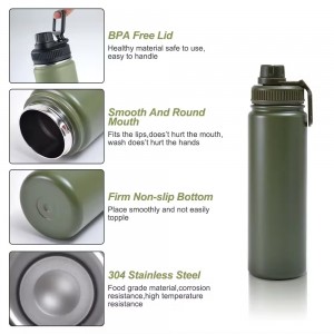Portable 32oz 64oz Water Jug Insulated Stainless Steel Water Bottle Vacuum Flask Drink Thermos Sport GYM Water Bottle