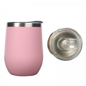 custom 12 oz stainless steel vacuum insulated wine mug
