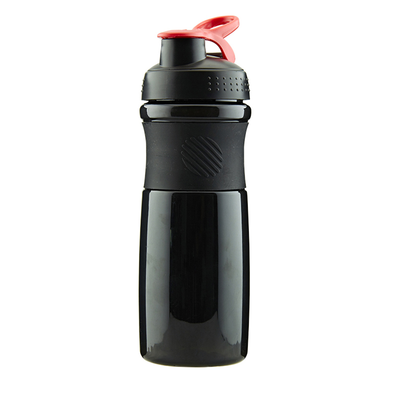 Chinese Professional Measurable Water Bottle For Sports - 100% BPA free 760ml leak-proof plastic sport shaker bottle with silcone sleeve – SUNSUM