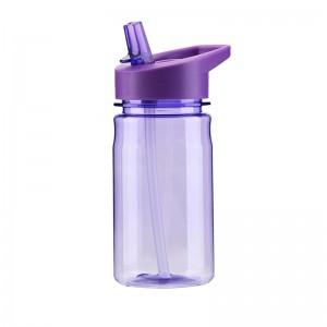 wholesale 100% BPA free 380ml leak-proof tritan sport water bottle with straw