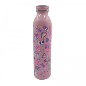 Double wall vacuum insulated flask costom water bottle