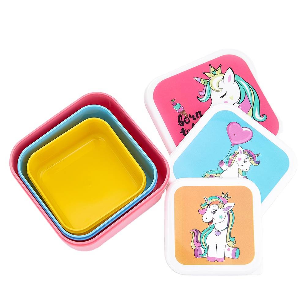 Chinese Wholesale Bento Lunch Box Personalised - recyclable layered custom food adult children set leakproof school bottle plastic bento kids lunch box for kid – SUNSUM