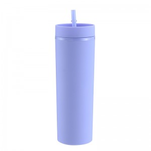 Custom Bpa Free 16oz Eco Friendly PP Plastic Water Bottle with straws