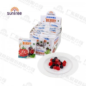 OEM Raspberry Gummy Soft Candy with Inner Package and Outer Soft Package
