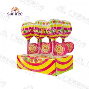 Buta Lollipop Hard Candy karo White Stick Mix karo Paket Box