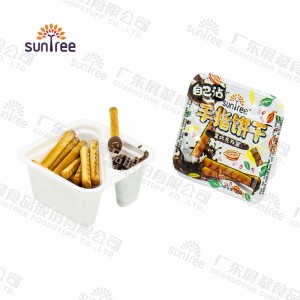 Mix Flavour Suntree Finger Biscuit with Sauce