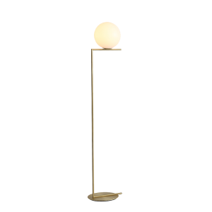 Wholesale Globe Glass Floor Lamp Opal Modern Standing Lamp Mid Century
