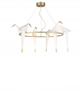 Wholesale Vivid Bird Pendants Light 48″ Height Pendant Lamp Mounted Lighting Fixture Ceiling Light Bird Chandelier