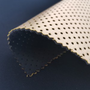 2mm 3mm Waterproof Polyester Nylon Coated Elastic Neoprene Perforated Fabric